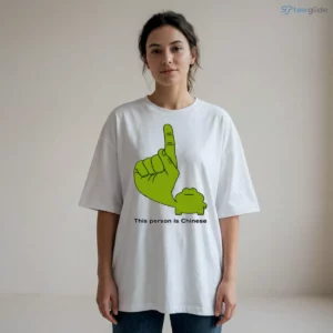 This Person Is Chinese Green Frog Big Finger Pointing Up Shirt 1 this person is chinese green frog big finger pointing up shirt 2