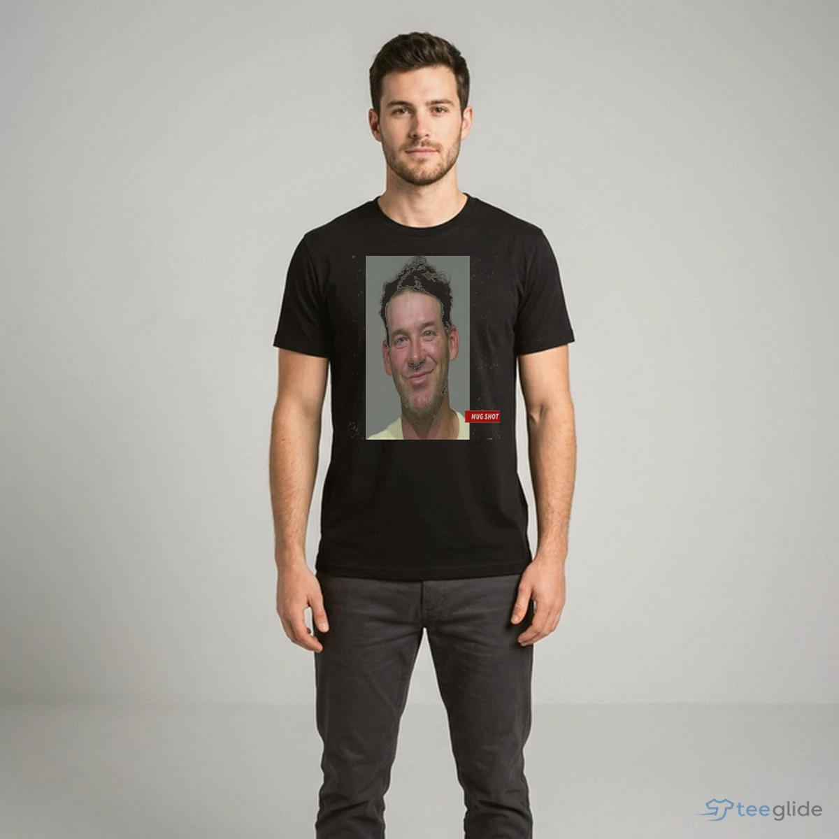 Tony Romo Mug Shot T-Shirt 8 Tony Romo Mug Shot T-Shirt - Product Image