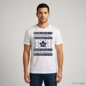 toronto maple leafs holiday lights sweater t shirt 1