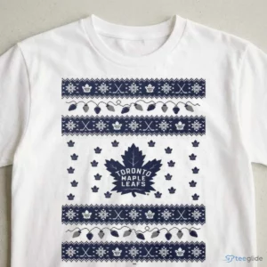 toronto maple leafs holiday lights sweater t shirt 3
