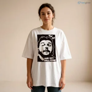 TWSF Our Day Will Come Che Guevara Style Portrait Graphic Yellow T Shirt 1 twsf our day will come che guevara style portrait graphic yellow t shirt 2