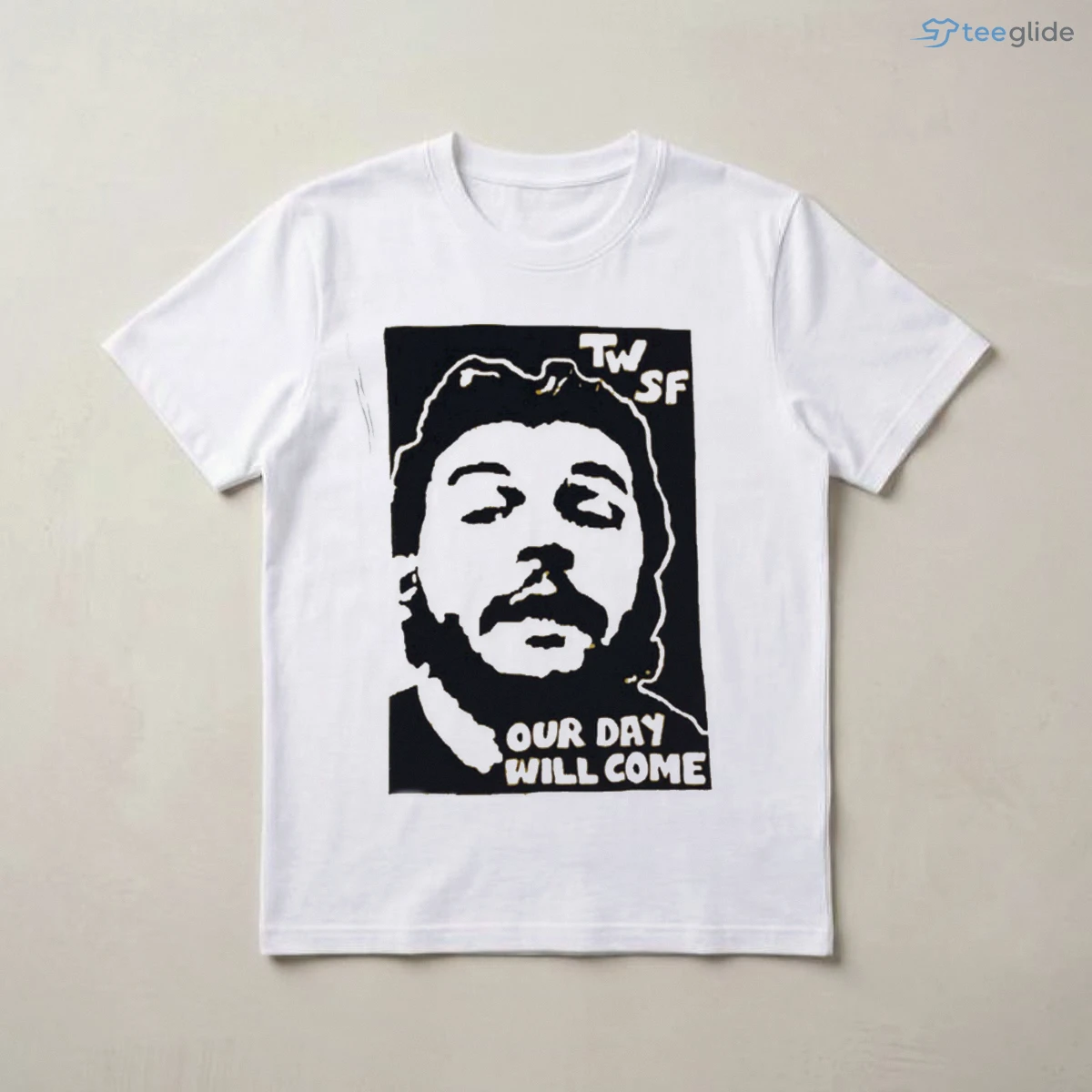 twsf our day will come che guevara style portrait graphic yellow t shirt 3 twsf our day will come che guevara style portrait graphic yellow t shirt 3