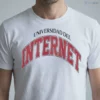 universidad del internet vintage collegiate style red arch letters parody shirt 1