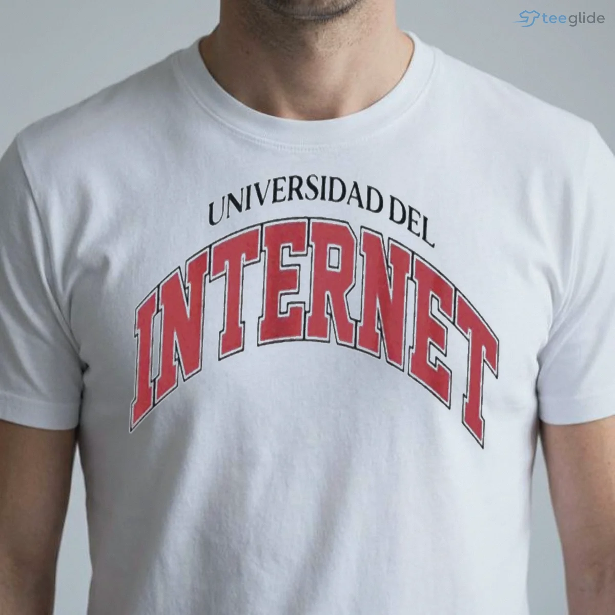 universidad del internet vintage collegiate style red arch letters parody shirt 1 universidad del internet vintage collegiate style red arch letters parody shirt 1