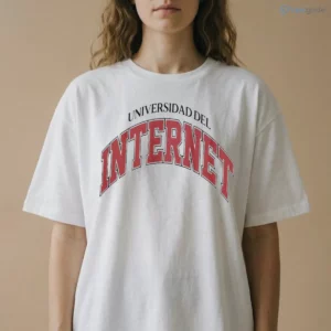 Universidad Del Internet Vintage Collegiate Style Red Arch Letters Parody Shirt 1 universidad del internet vintage collegiate style red arch letters parody shirt 2