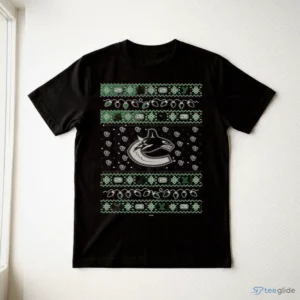 Vancouver Canucks Holiday Lights Sweater T-Shirt 2 vancouver canucks holiday lights sweater t shirt 3