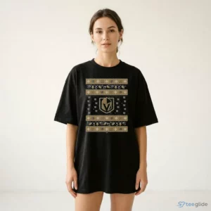 vegas golden knights holiday lights sweater t shirt 2