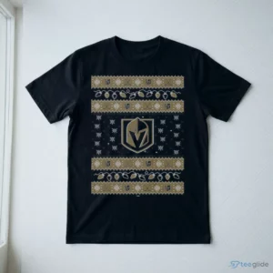 Vegas Golden Knights Holiday Lights Sweater T-Shirt 2 vegas golden knights holiday lights sweater t shirt 3