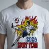 vintage 2026 sport team soccer football player fire graphic shirt 1