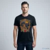 vintage grim reaper riding horse dark art skeleton gothic rose shirt 1