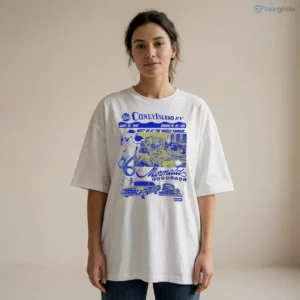 vintage only ny coney island brooklyn mermaid festival 1997 graphic shirt 2