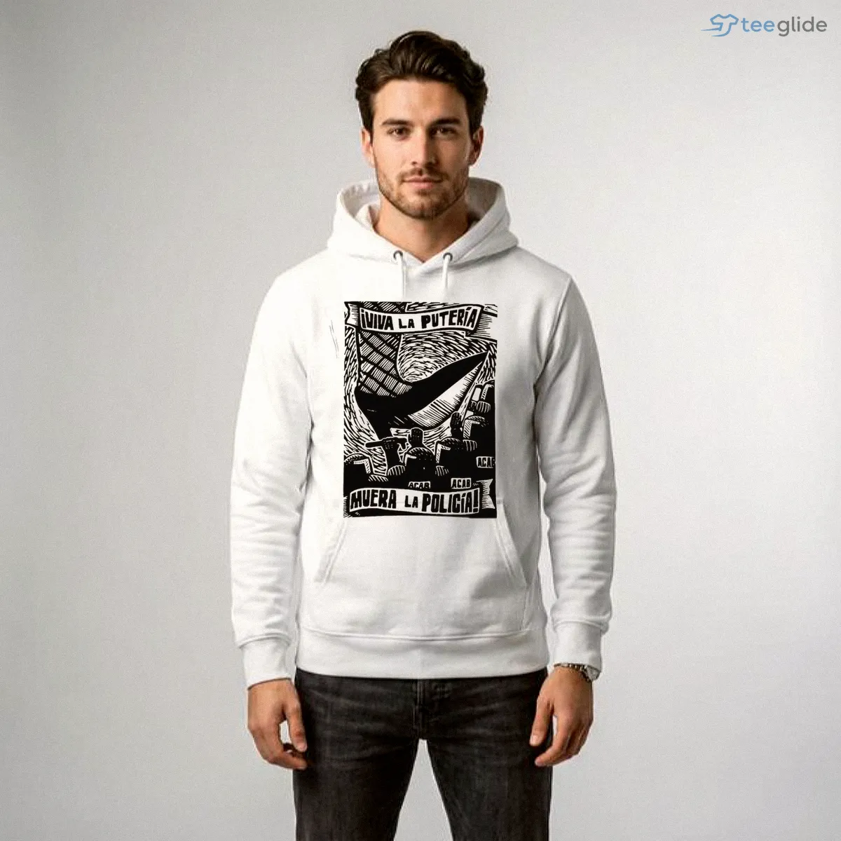 viva la puteria muera la policia spanish protest woodcut shirt 4 viva la puteria muera la policia spanish protest woodcut shirt 4