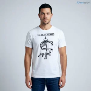 war is big business anti war skeleton dollar sign punk vintage graphic shirt 1