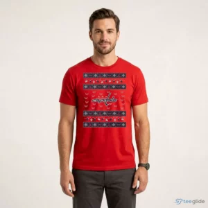 washington capitals holiday lights sweater t shirt 1