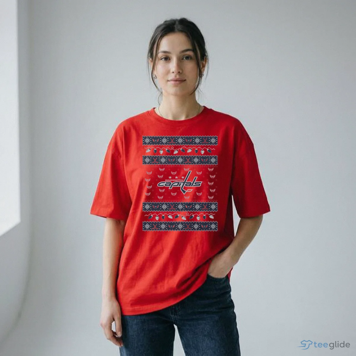 washington capitals holiday lights sweater t shirt 2 washington capitals holiday lights sweater t shirt 2