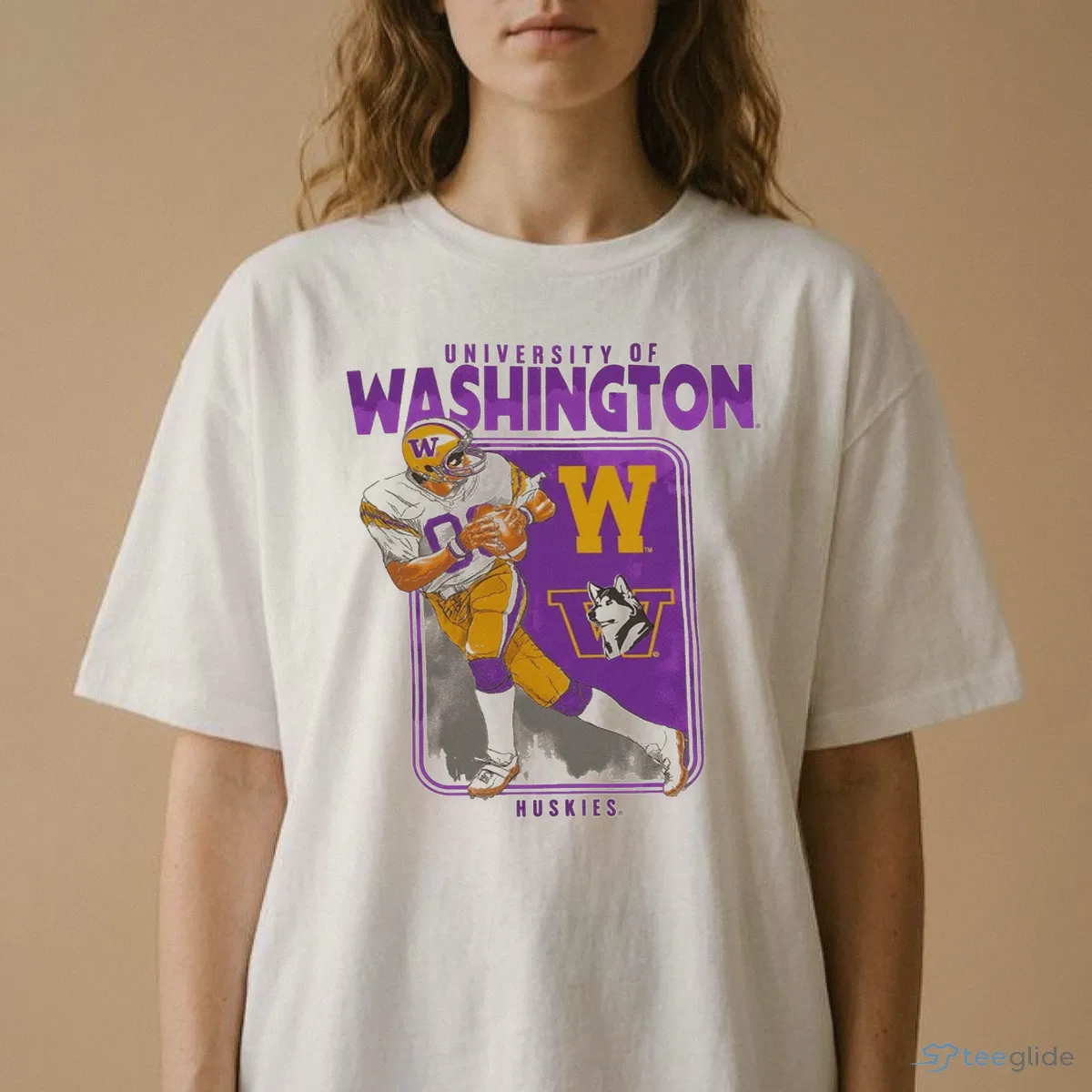 Washington Huskies Sandstone Playbrush Foundation T-Shirt 8 Washington Huskies Sandstone Playbrush Foundation T-Shirt