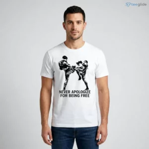 wicked1 never apologize for being free muay thai kickboxing shirt 1