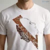 wireframe human face digital technology abstract art shirt 1