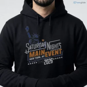 WWE Saturday Night'S Main Event 2026 WHT Shirt 3 wwe saturday night s main event 2026 wht shirt 4