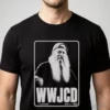 wwjcd what would jack daniels do beard skull biker shirt 1