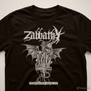 zabbath underground metal festival 2026 gargoyle inverted cross shirt 3