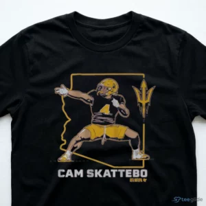 ASU Football Cam Skattebo State Star T-Shirt 2 asu football cam skattebo state star t shirt 3