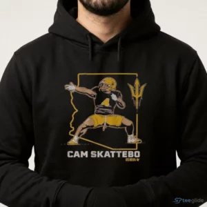 ASU Football Cam Skattebo State Star T-Shirt 3 asu football cam skattebo state star t shirt 4