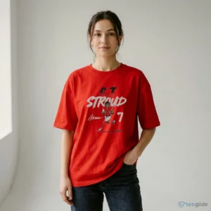 c.j. stroud name number pose shirt 2