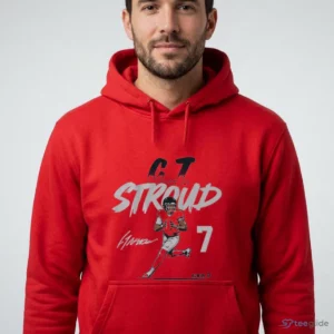 c.j. stroud name number pose shirt 4