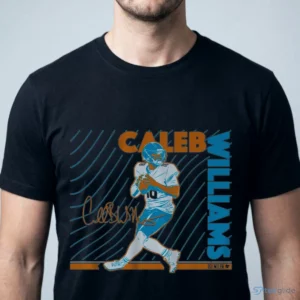 caleb williams neon nights t shirt 1