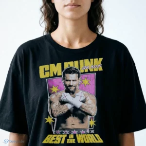 cm punk ripple junction vintage best in the world graphic t shirt 2