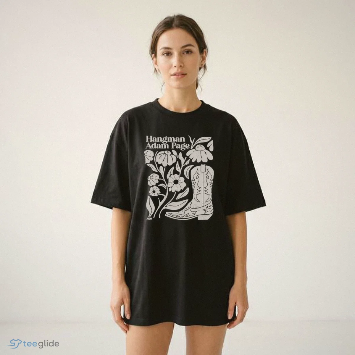 hangman adam page flowers is plants t shirt black 2 hangman adam page flowers is plants t shirt black 2