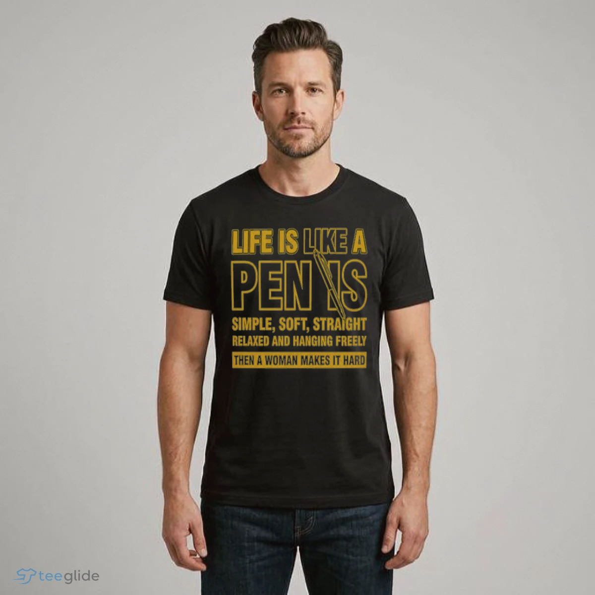 life is like a penis simple soft straight shirt 1 life is like a penis simple soft straight shirt 1