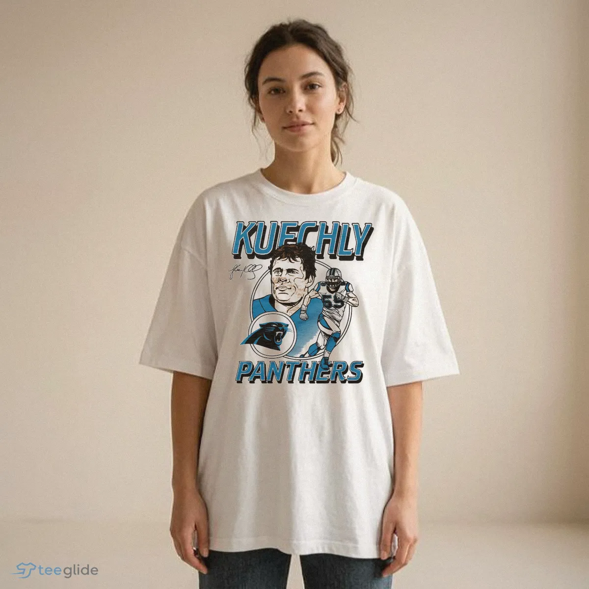panthers luke kuechly signature t shirt 2 panthers luke kuechly signature t shirt 2