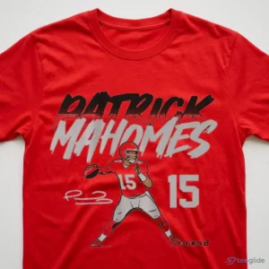 Patrick Mahomes Name & Number Pose T-Shirt 2 patrick mahomes name number pose t shirt 3