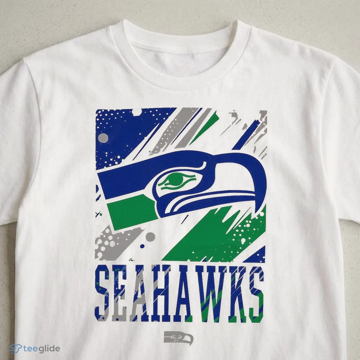 seattle seahawks white split strike throwback t shirt 3 seattle seahawks white split strike throwback t shirt 3