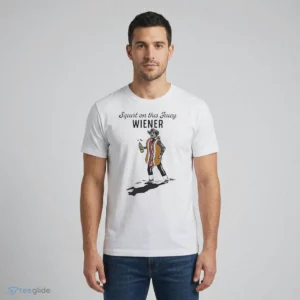 squirt on this juicy wiener cartoon cowboy hot dog costume mustard shirt 1