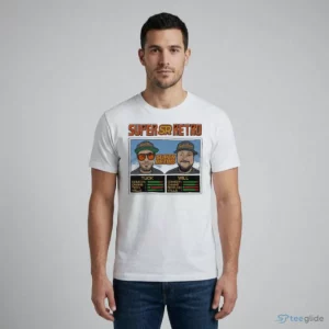 super retro podcast jam tuck and will t shirt 1