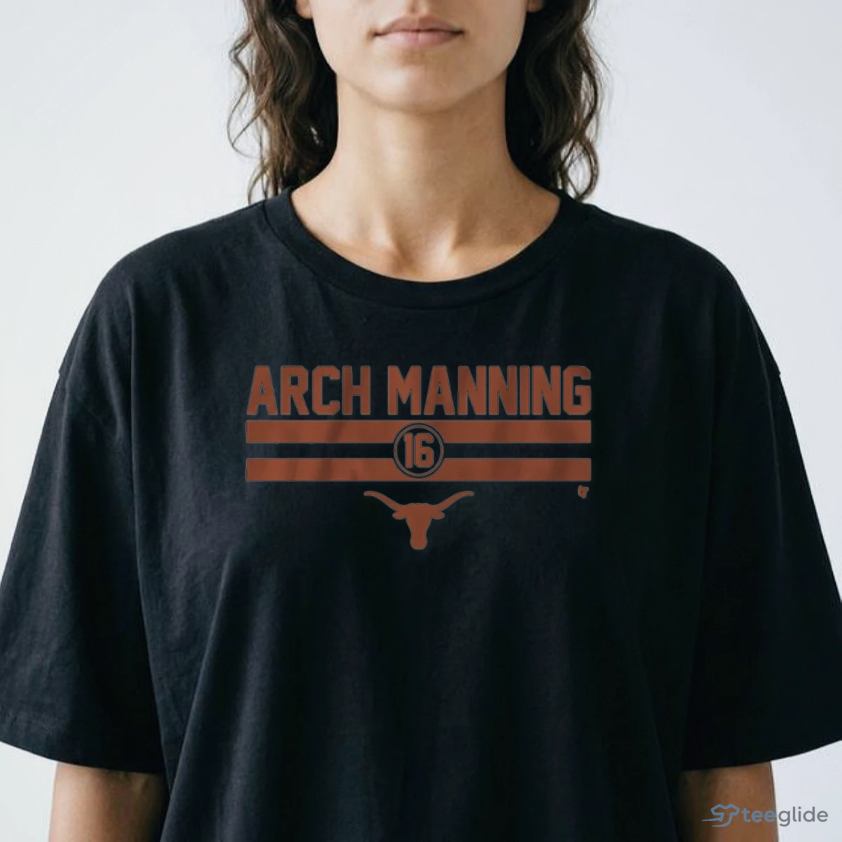 texas football arch manning 16 stripe shirt 2 texas football arch manning 16 stripe shirt 2