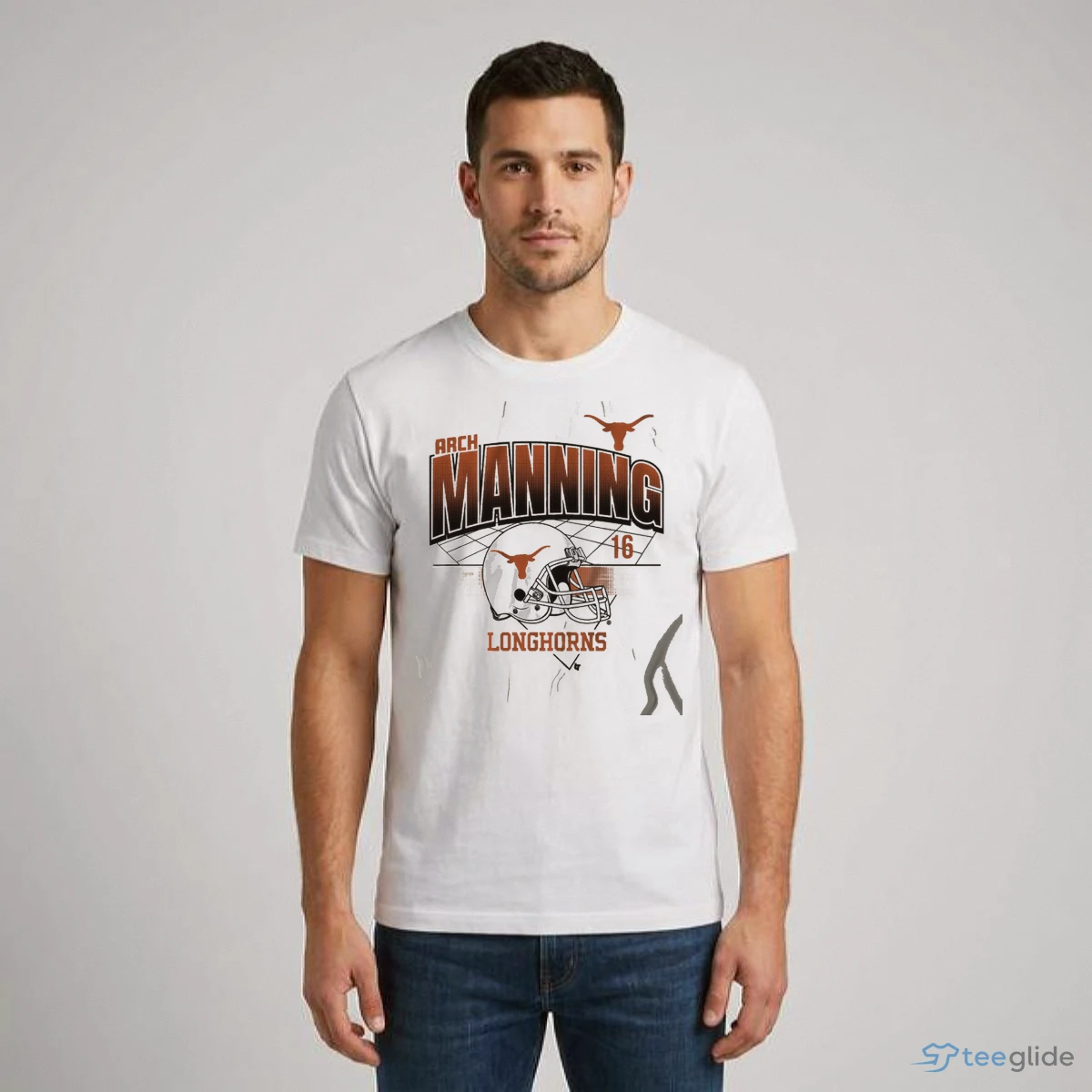 texas football arch manning helmet grid shirt 1 texas football arch manning helmet grid shirt 1