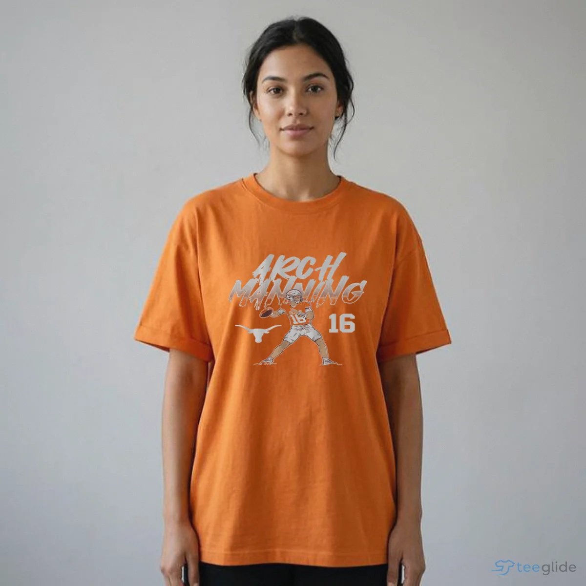 texas football arch manning name number pose shirt 2 texas football arch manning name number pose shirt 2