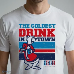 the coldest drink in town polar bear icee t shirt 1