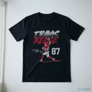 travis kelce name number pose t shirt 3