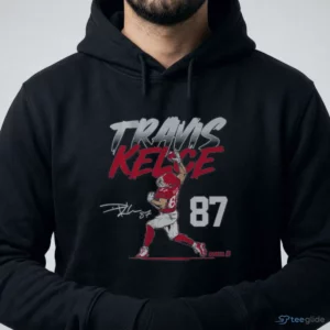 travis kelce name number pose t shirt 4