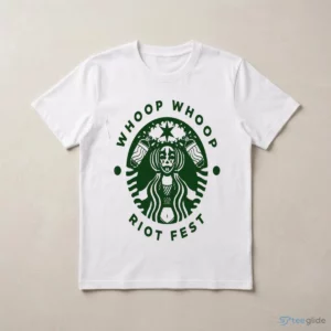 Whoop Whoop Riot Fest Juggalette Clown Starbucks Parody Logo Graphic Shirt 2 whoop whoop riot fest juggalette clown starbucks parody logo graphic shirt 3