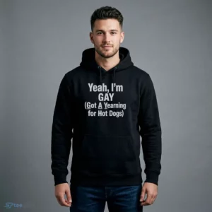 yeah i m gay got a yearning for hot dogs shirt 4