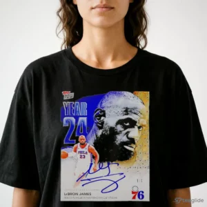 year 24 lebron james headed to philadelphia for historic 24th season shirt 2