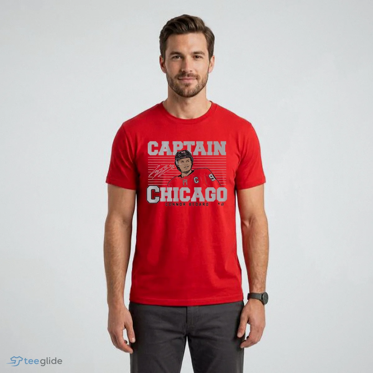 connor bedard captain chicago graphic t shirt 1 1 connor bedard captain chicago graphic t shirt 1 1
