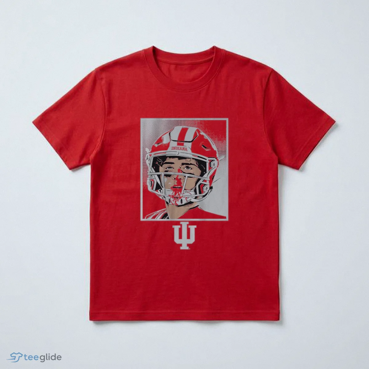 indiana football josh hoover bloody face graphic t shirt 3 1 indiana football josh hoover bloody face graphic t shirt 3 1