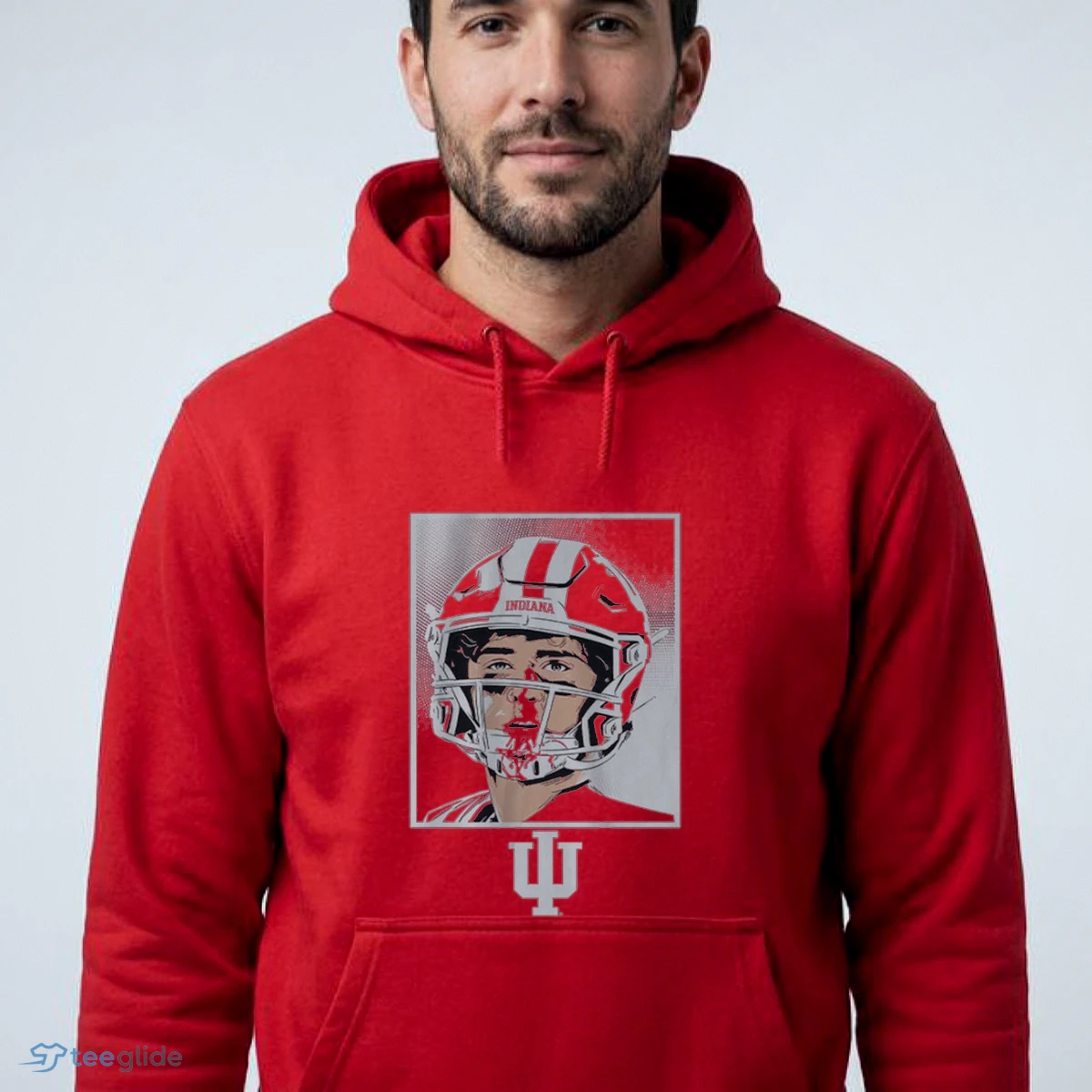 indiana football josh hoover bloody face graphic t shirt 4 1 indiana football josh hoover bloody face graphic t shirt 4 1